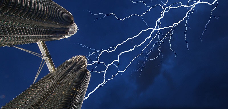 Lightning surge protection